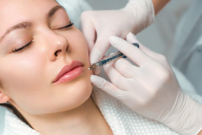 Lip augmentation and correction procedure in a cosmetology salon